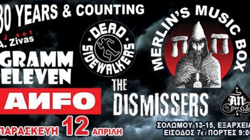 30 Years & Counting:: ANFO,Dismissers,Gramm Eleven,Dead Sidewalkers | An Club