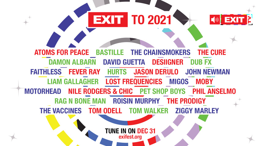 EXIT Festival : 20 χρόνια μουσικής την Πρωτοχρονιά για όλο τον κόσμο!