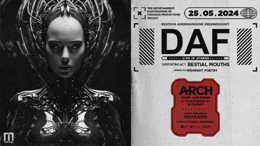 DAF-Robert Görl, Bestial Mouths, Midnight Poetry στο Arch Club