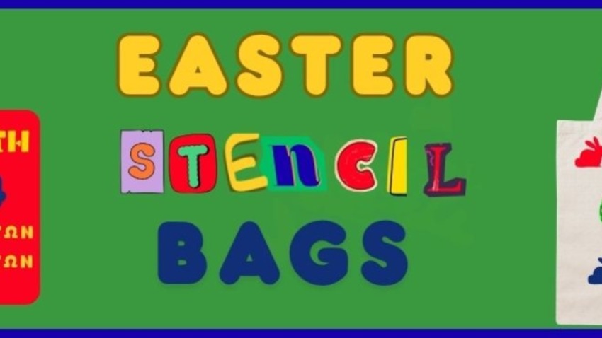 Easter Stencil Bags 