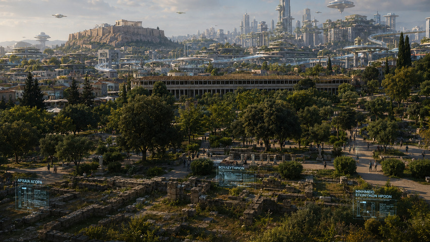 Συνομιλία με ένα λογισμικό | Ένας AI περίπατος στην Αρχαία Αγορά