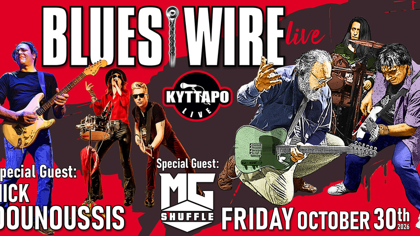 Blues Wire Live with Special Guests: Nick Dounoussis| Mg Shuffle 
