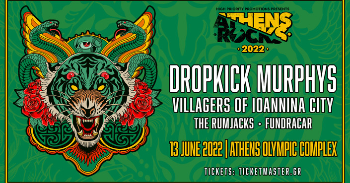 Athens Rocks με Dropkick Murphys, Villagers of Ioannina City, The Rumjacks και Fundracar!